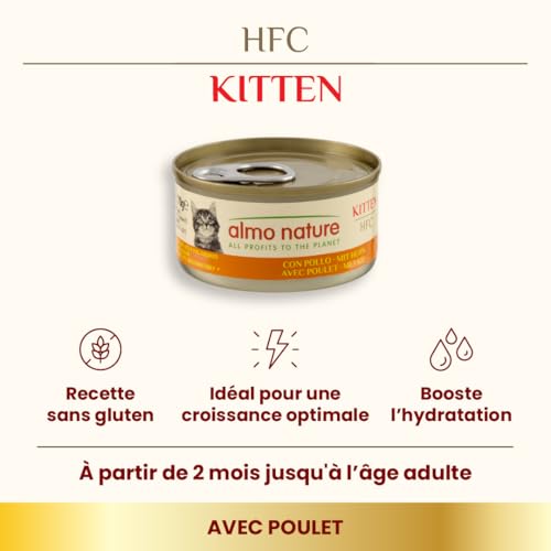 almo-nature-hfc-kitten-nourriture-humide-poulet-pour-chaton-70-g-x-24 image 8
