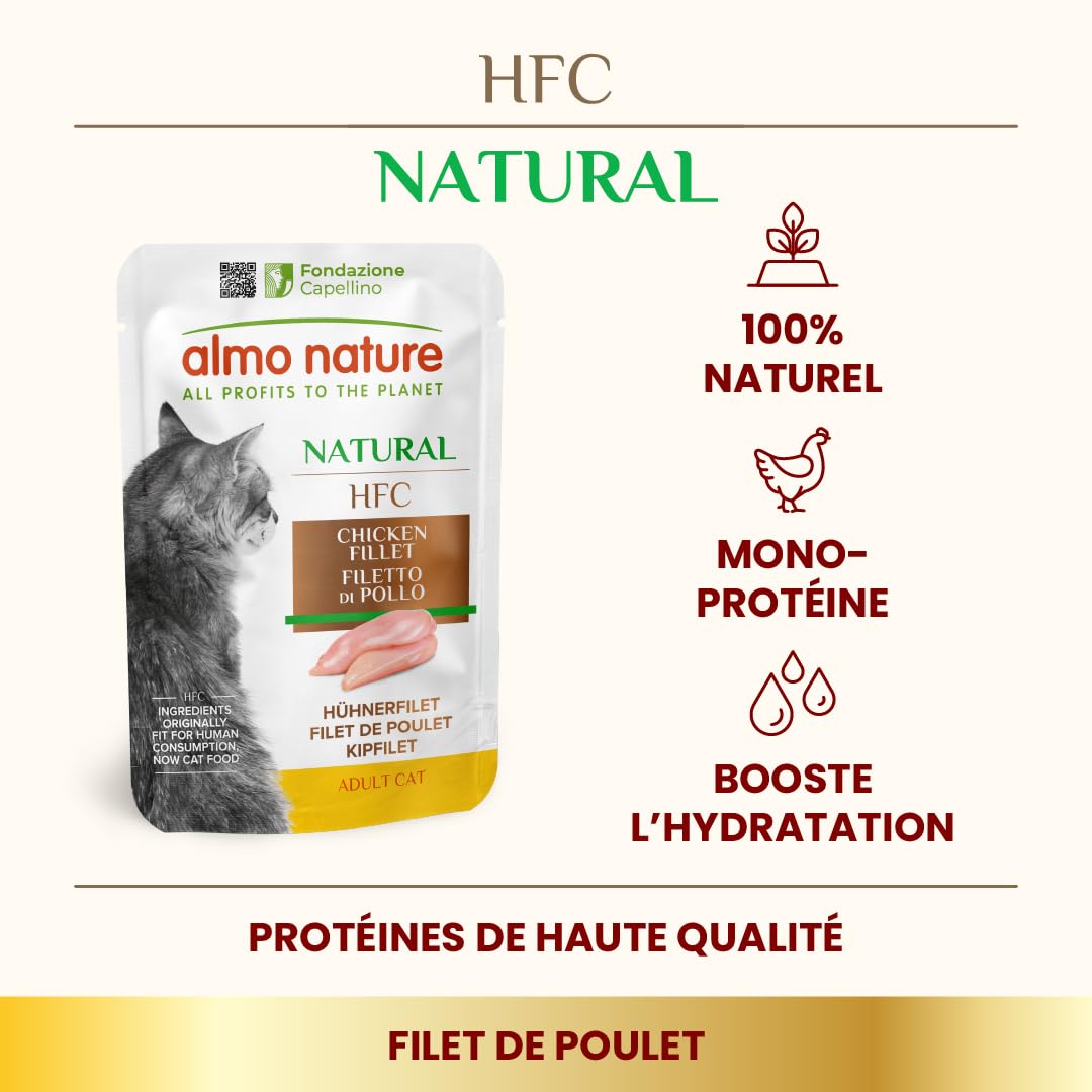almo-nature-hfc-natural-sachets-filet-de-poulet-pour-chat-24-x-55-g image 2