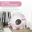 pawhut-bac-liti-re-ferm-xxl-avec-porte-et-p-dale-rose-clair image 8