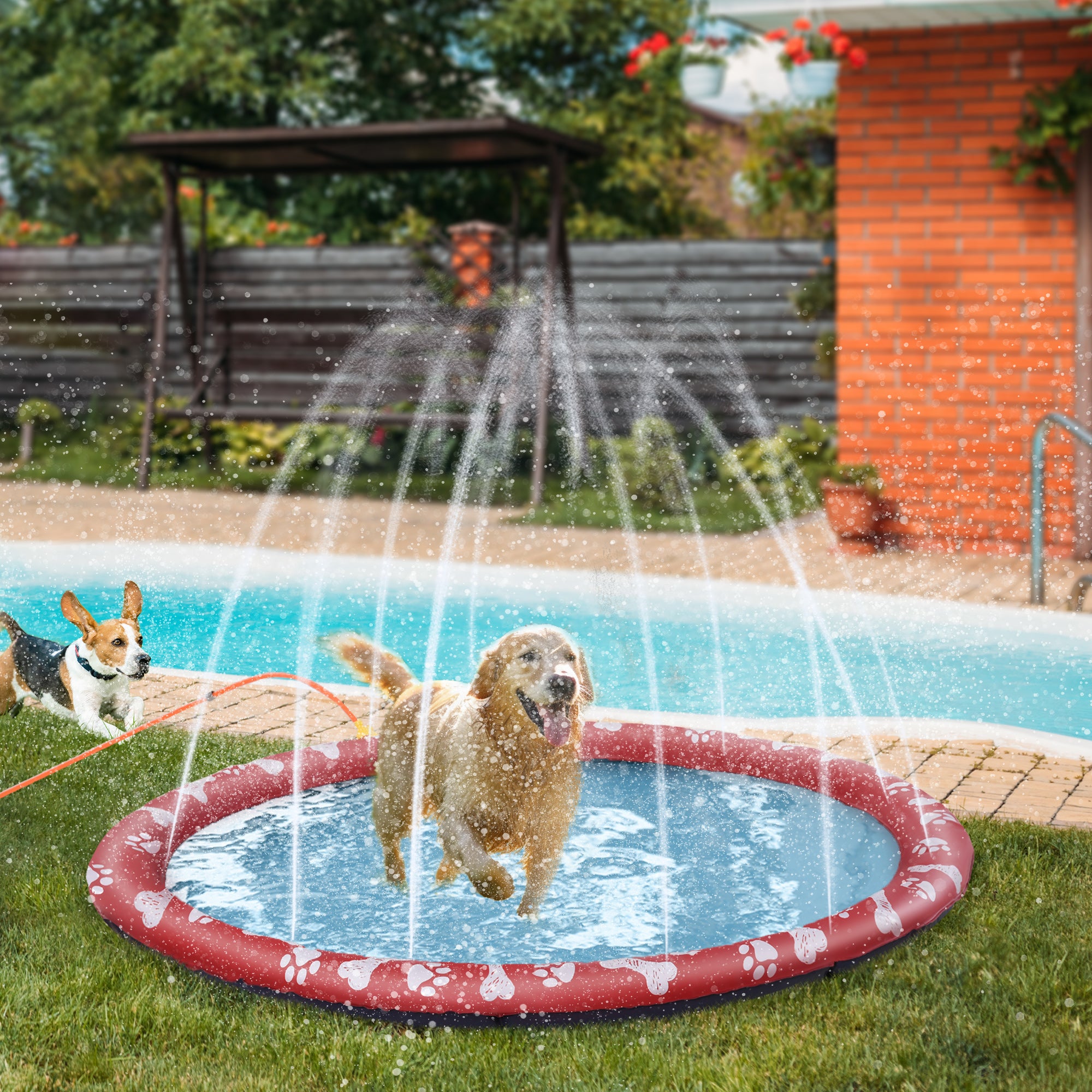 pawhut-tapis-splash-pad-pour-chien-170-cm-avec-sprinkler-antid-rapant-bleu-c-rul image 3