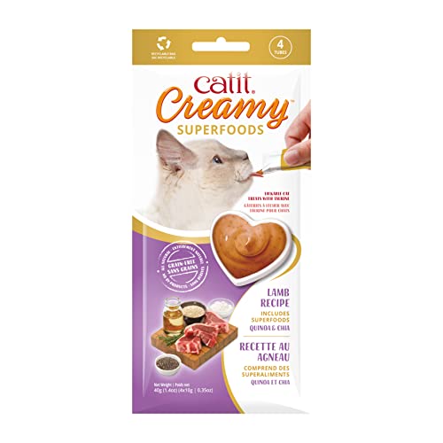 catit-creamy-superfood-p-te-l-cher-pour-chat-l-agneau-quinoa-et-chia-4-x-10-g image 3