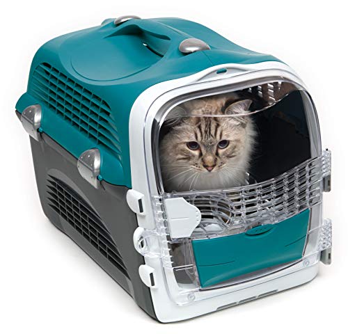 catit-cabrio-cage-de-transport-pour-chat-turquoise image 8