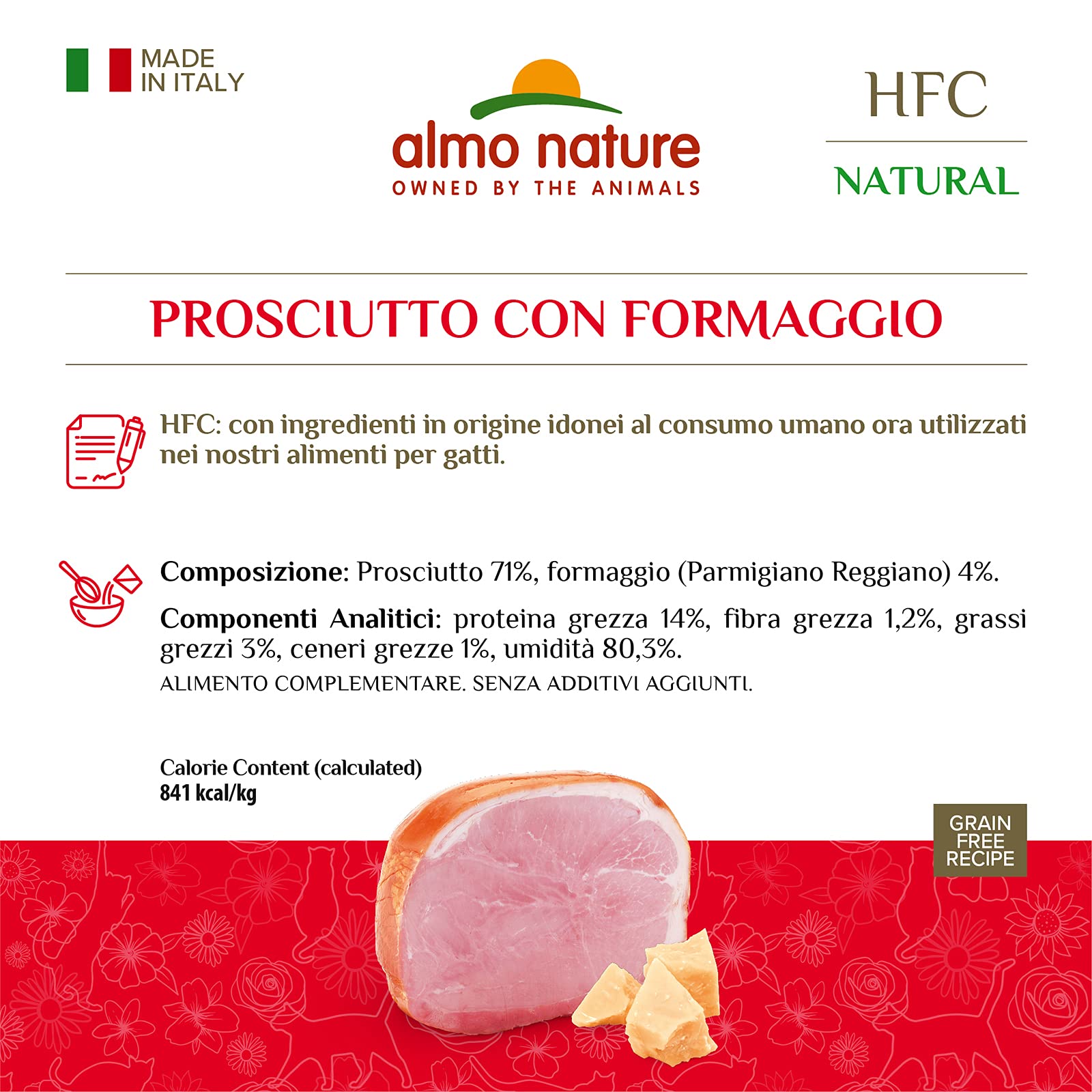 almo-nature-hfc-natural-jambon-et-parmigiano-p-t-e-chat-adulte-24-x-70-g image 2
