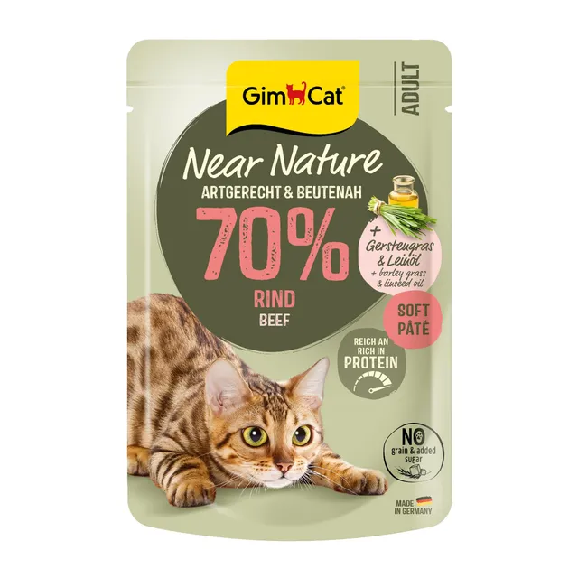 gimcat-near-nature-b-uf-nourriture-humide-sans-c-r-ales-pour-chat-d-s-7-mois-16- image 1