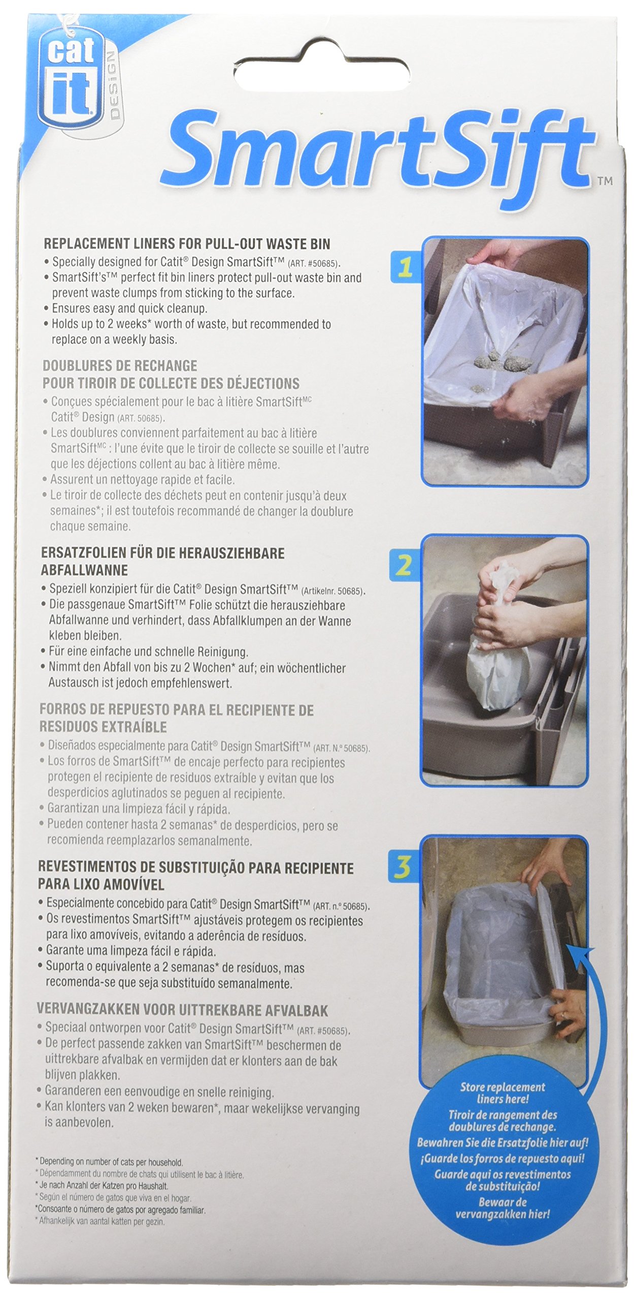 catit-design-smartsift-doublures-biod-gradables-pour-tiroir-liti-re-lot-de-12 image 3