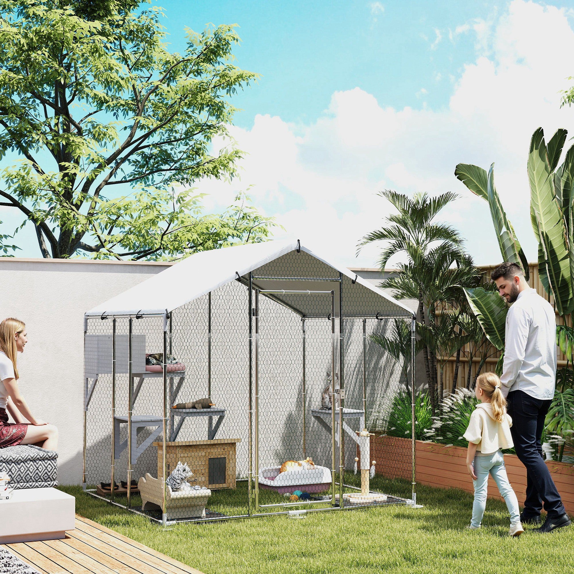 pawhut-catio-enclos-ext-rieur-79-3-4-m-pour-jusqu-5-chats image 3