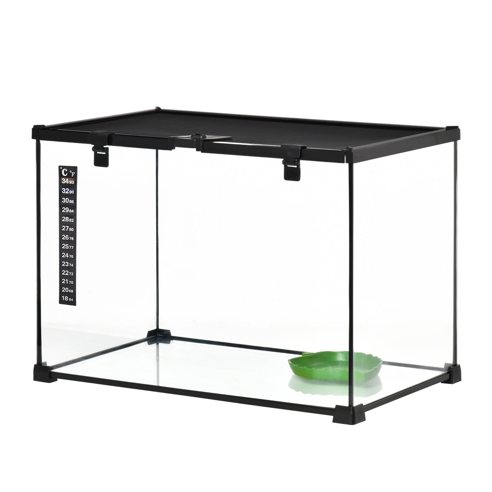pawhut-terrarium-reptile-360-anti-vasion-ventil-50-x-30-x-35-cm image 2