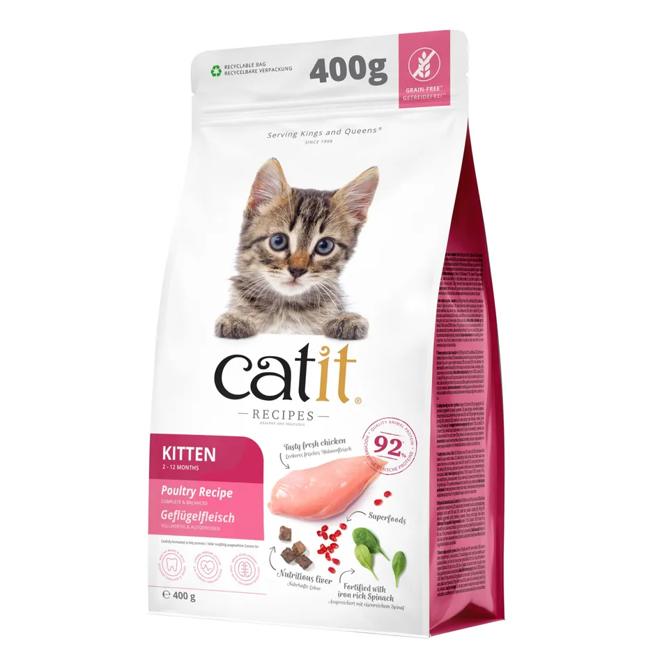 catit-recipes-kitten-croquettes-pour-chaton-400-g image 1
