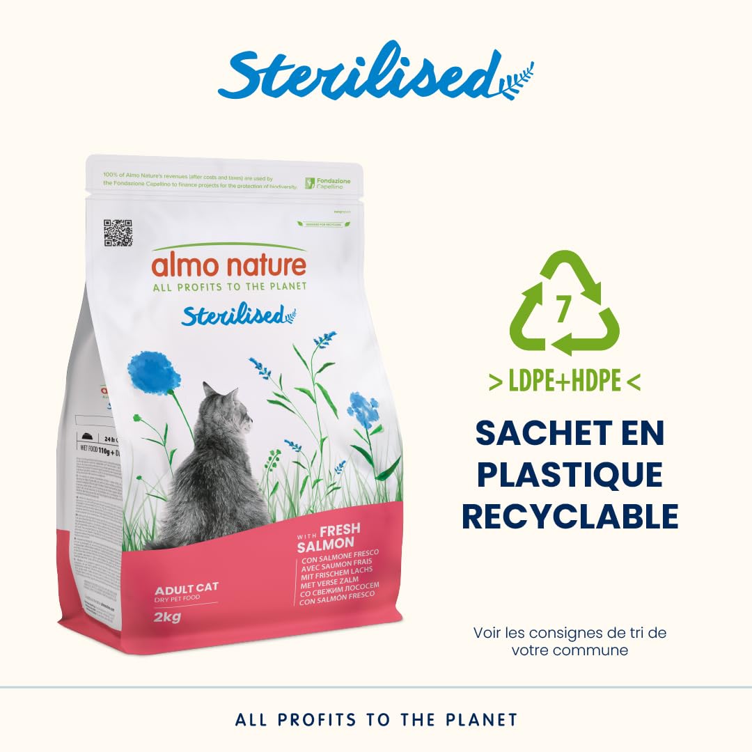 almo-nature-holistic-sterilised-croquettes-chat-st-rilis-au-saumon-frais-2-kg image 4