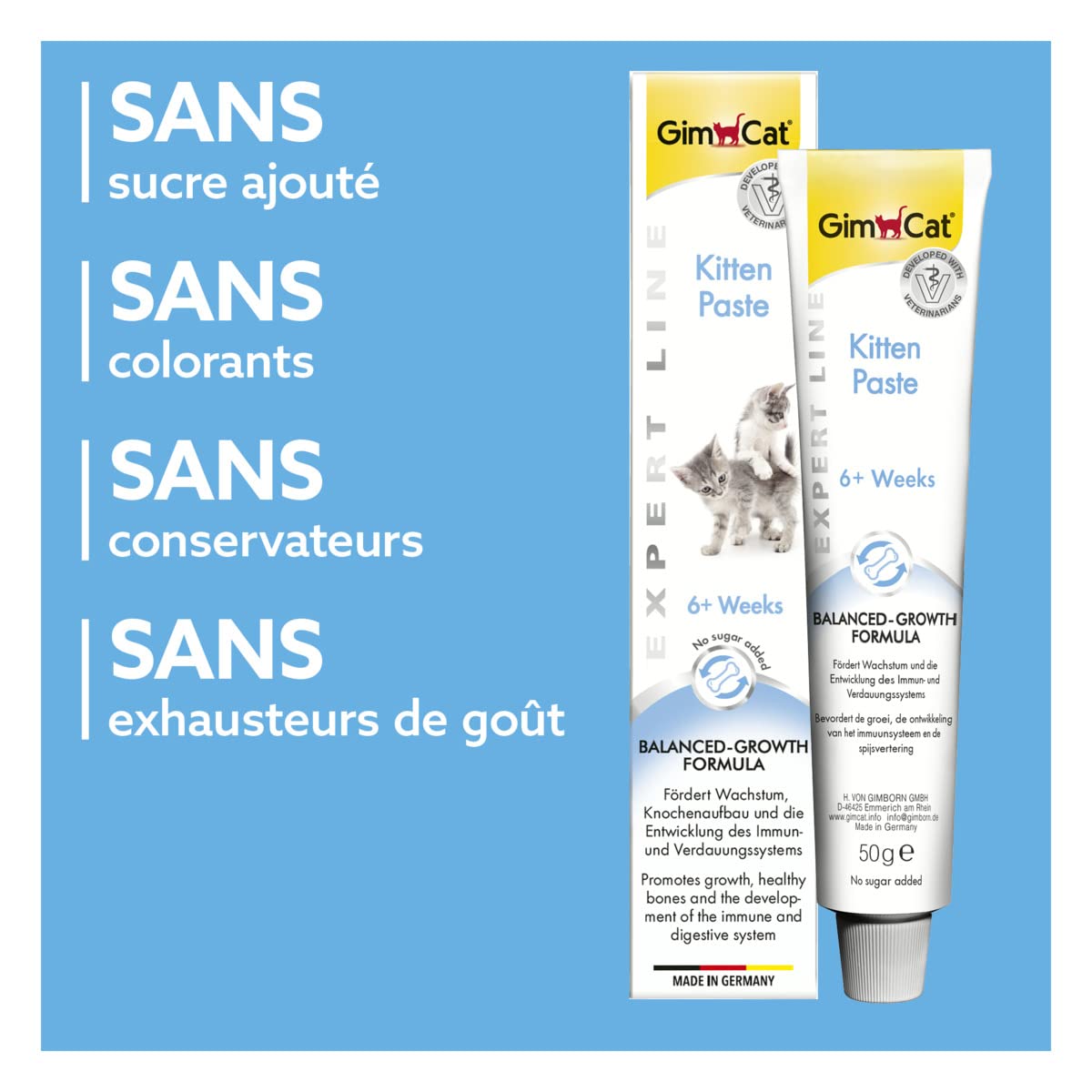 gimcat-expert-line-p-te-kitten-croissance-chaton-50-g image 5