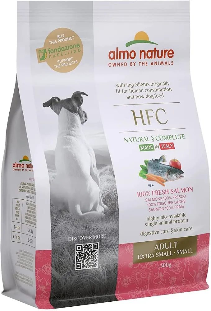 almo-nature-hfc-adult-xs-s-croquettes-pour-chiens-au-saumon image 1