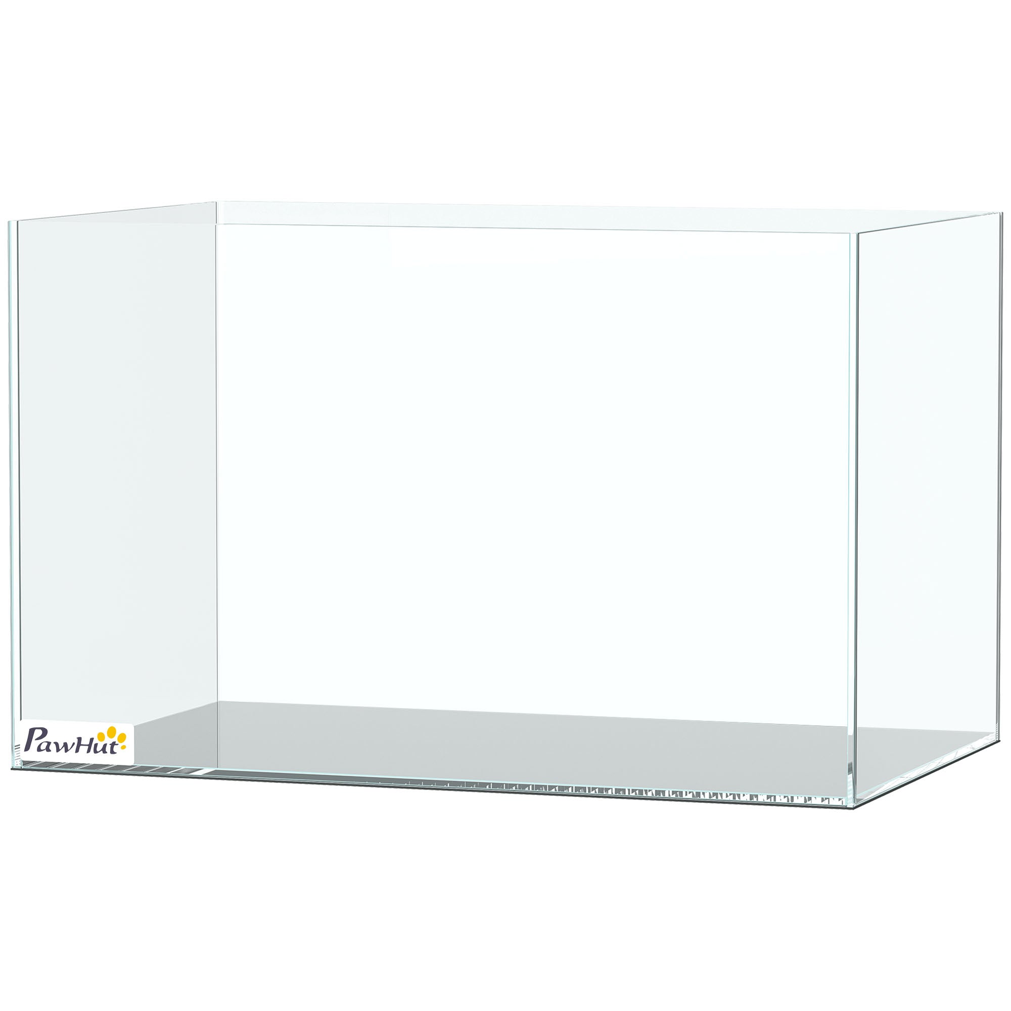 pawhut-aquarium-verre-24l-40x25x25cm-avec-tapis-de-protection-transparent image 2