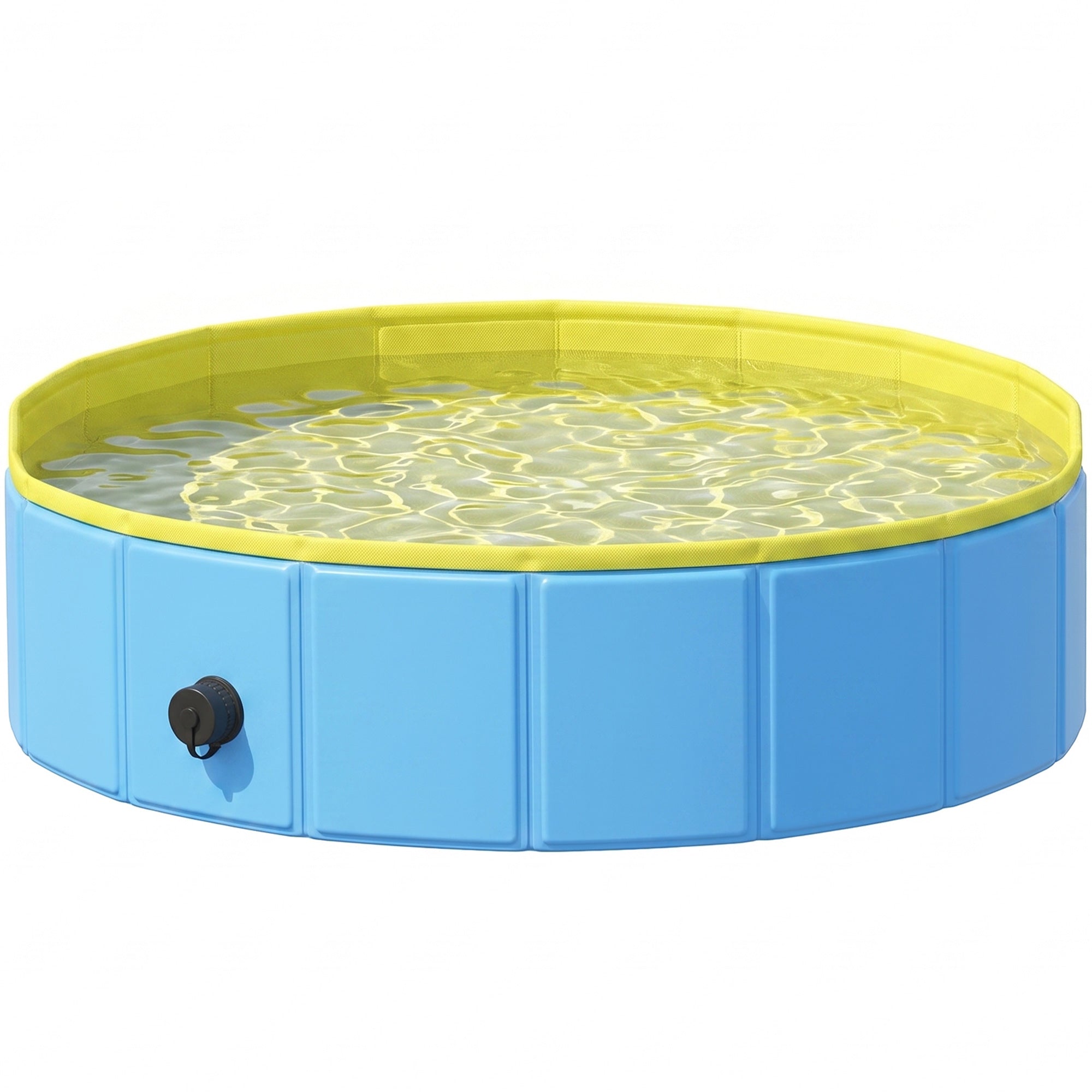 pawhut-piscine-pliable-pour-chien-80-x-20-cm-bleu-et-jaune image 2