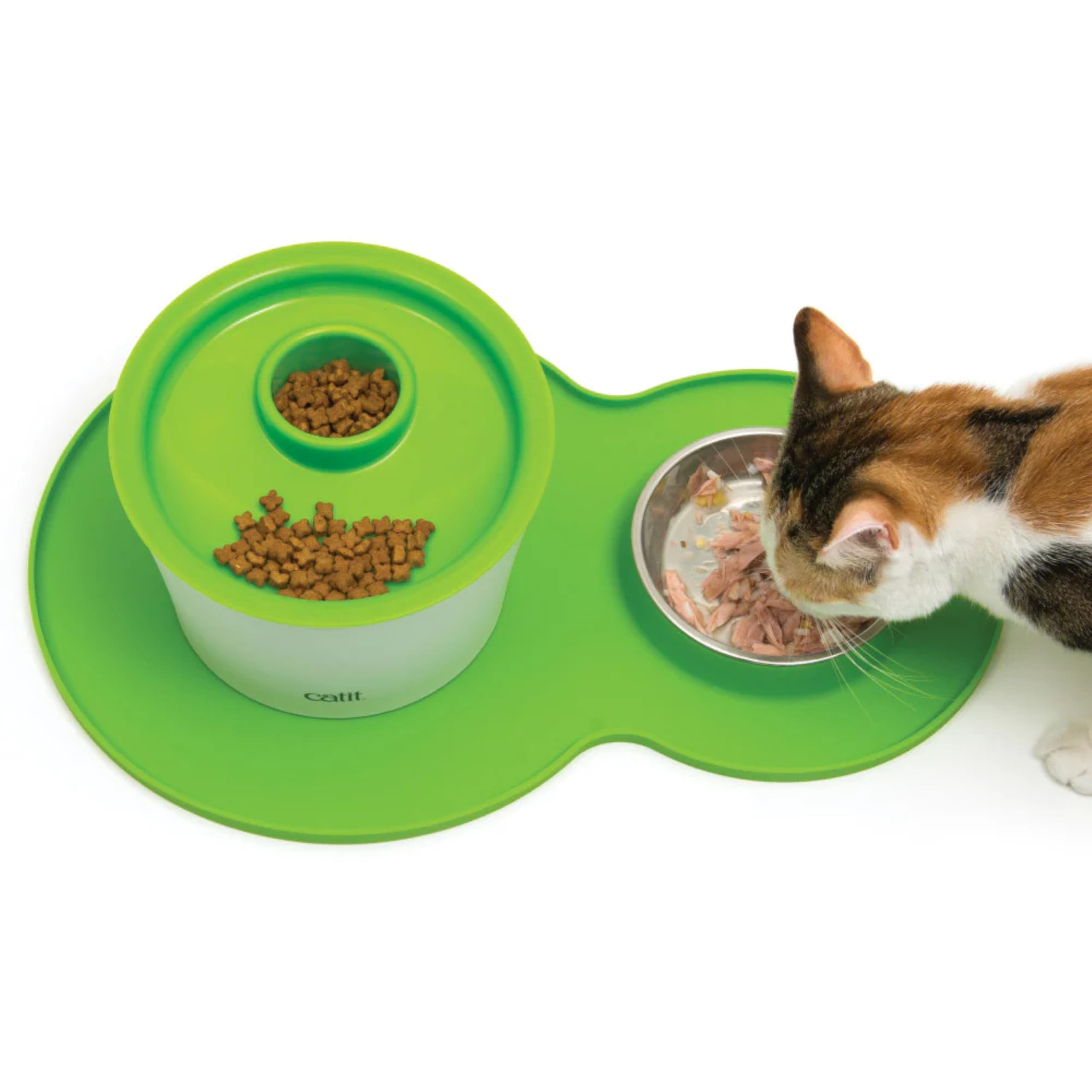 catit-flower-set-de-table-en-silicone-pour-chat-vert-44-5-x-29-cm image 4
