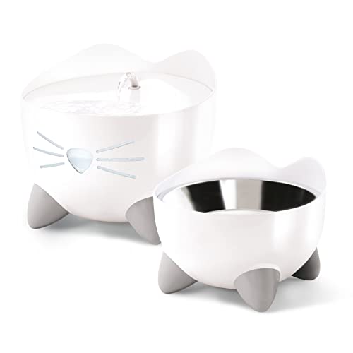 catit-pixi-gamelle-ergonomique-sur-lev-e-pour-chat-blanc-200-ml-acier-inoxydable image 8