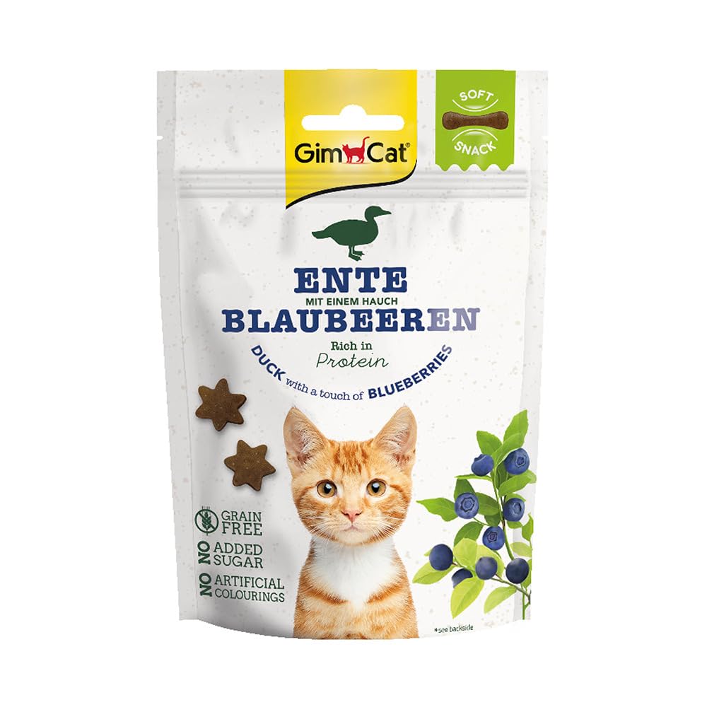 gimcat-soft-snacks-canard-aux-myrtilles-friandise-tendre-pour-chat-60-g image 1