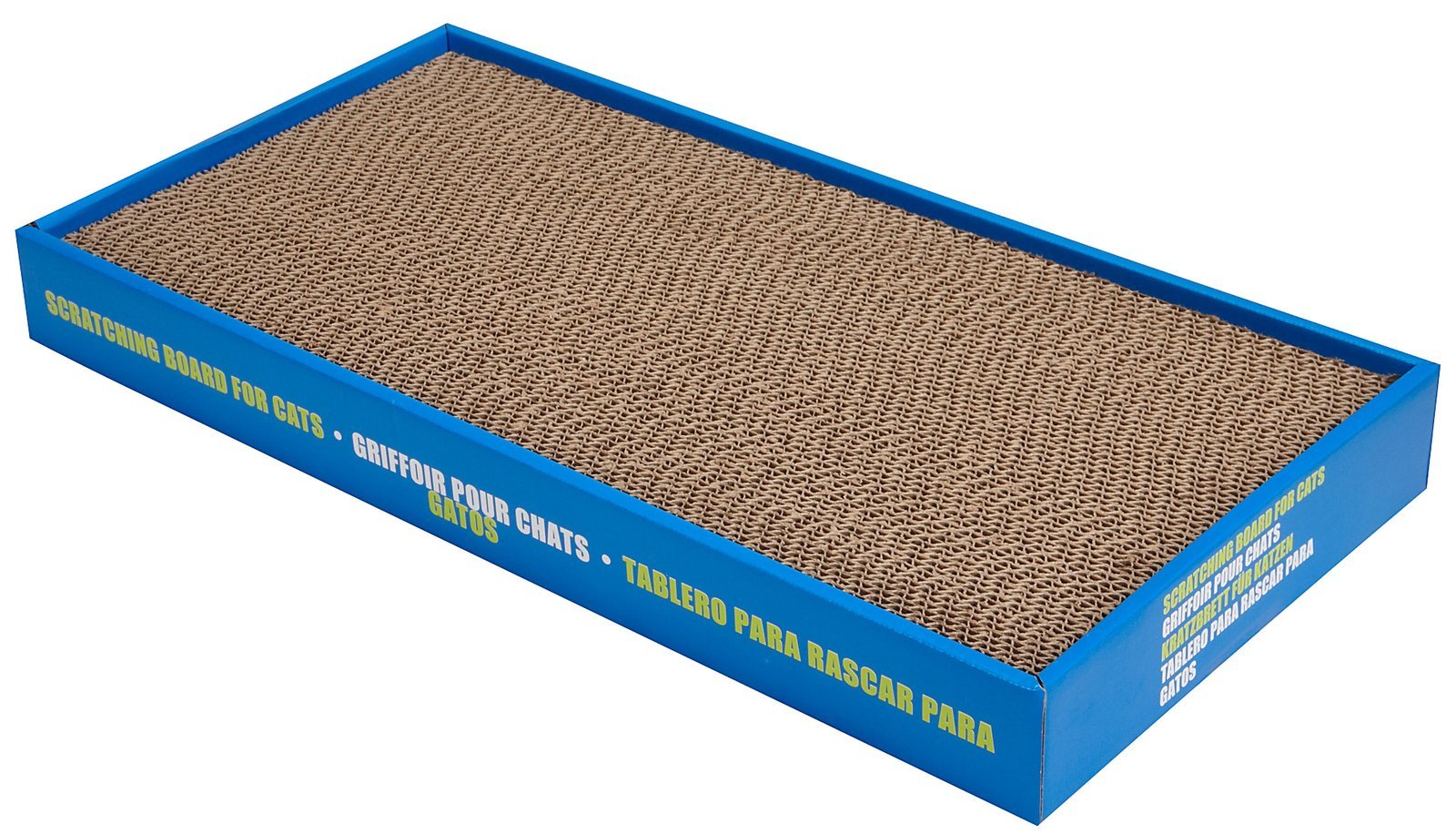 catit-griffoir-pour-chat-ondul-avec-herbe-chat image 3