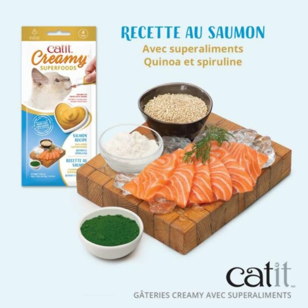catit-creamy-superfood-p-te-l-cher-pour-chat-8-x-10-g-poulet-agneau-saumon-thon image 5