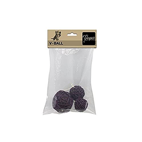 catit-vesper-rotin-set-de-3-boules-de-fil-pour-arbres-chat-brun image 2