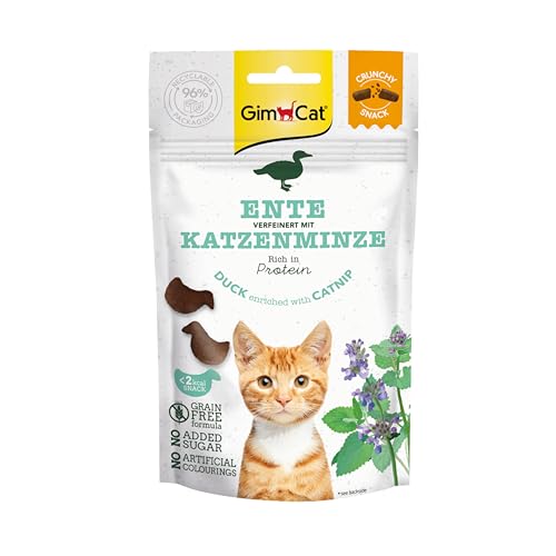 gimcat-crunchy-snacks-canard-herbe-chat-50-g image 8