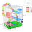 pawhut-cage-hamster-5-tages-46-cm-avec-tubes-roue-gamelle-et-biberon image 4