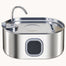pawhut-fontaine-eau-7l-inox-avec-filtres-et-pompe-silencieuse-pour-chats-et-chie image 2