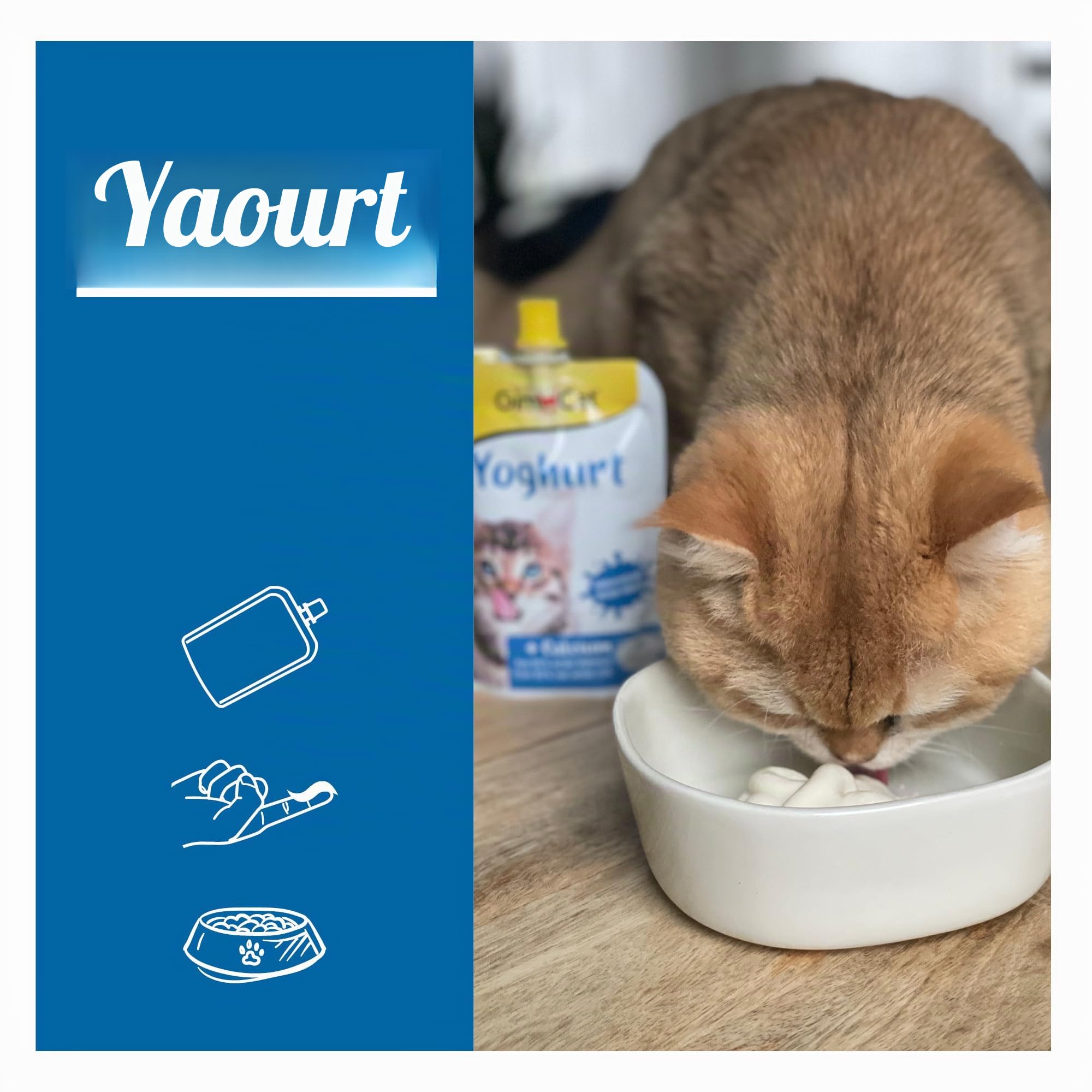 gimcat-yoghurt-snack-pour-chats-au-vrai-lait-entier-et-calcium-150-g image 5