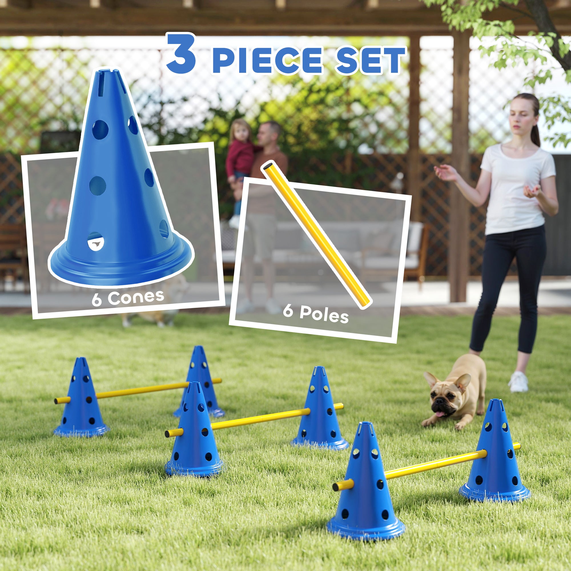 pawhut-kit-d-agilit-pour-chien-ajustable-avec-sac-de-transport-bleu image 6