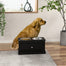 pawhut-double-gamelle-sur-lev-e-avec-tiroir-11l-pour-chien-noire image 4