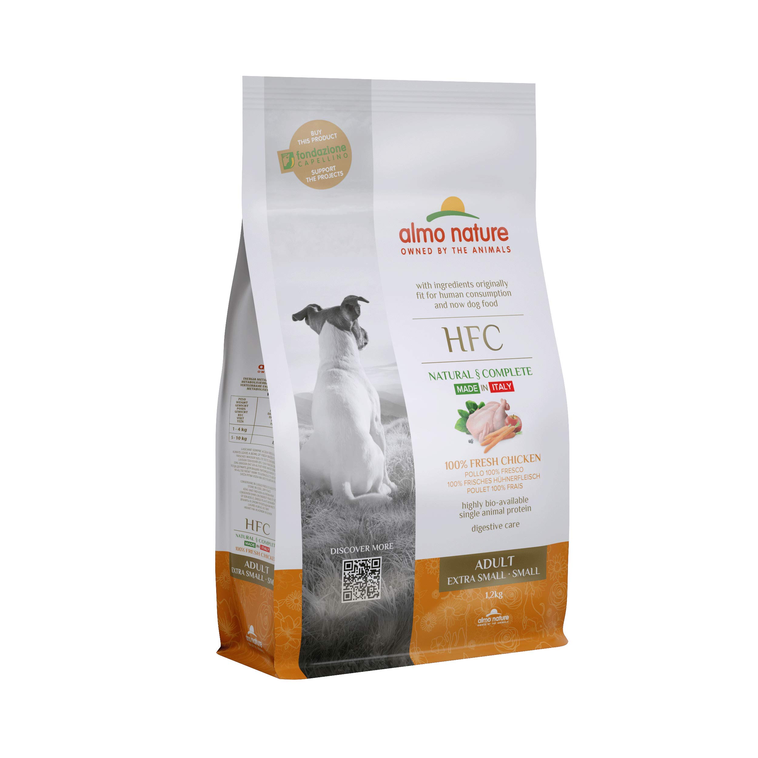almo-nature-hfc-adult-xs-s-croquettes-pour-chiens-au-poulet image 1