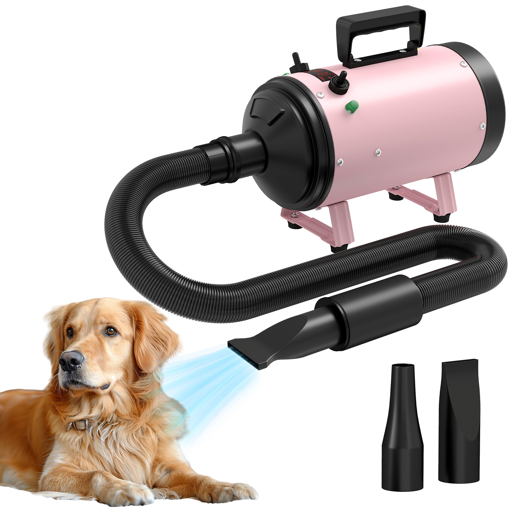 pawhut-s-che-cheveux-pour-chien-2200w-rose-temp-rature-r-glable-silencieux image 1
