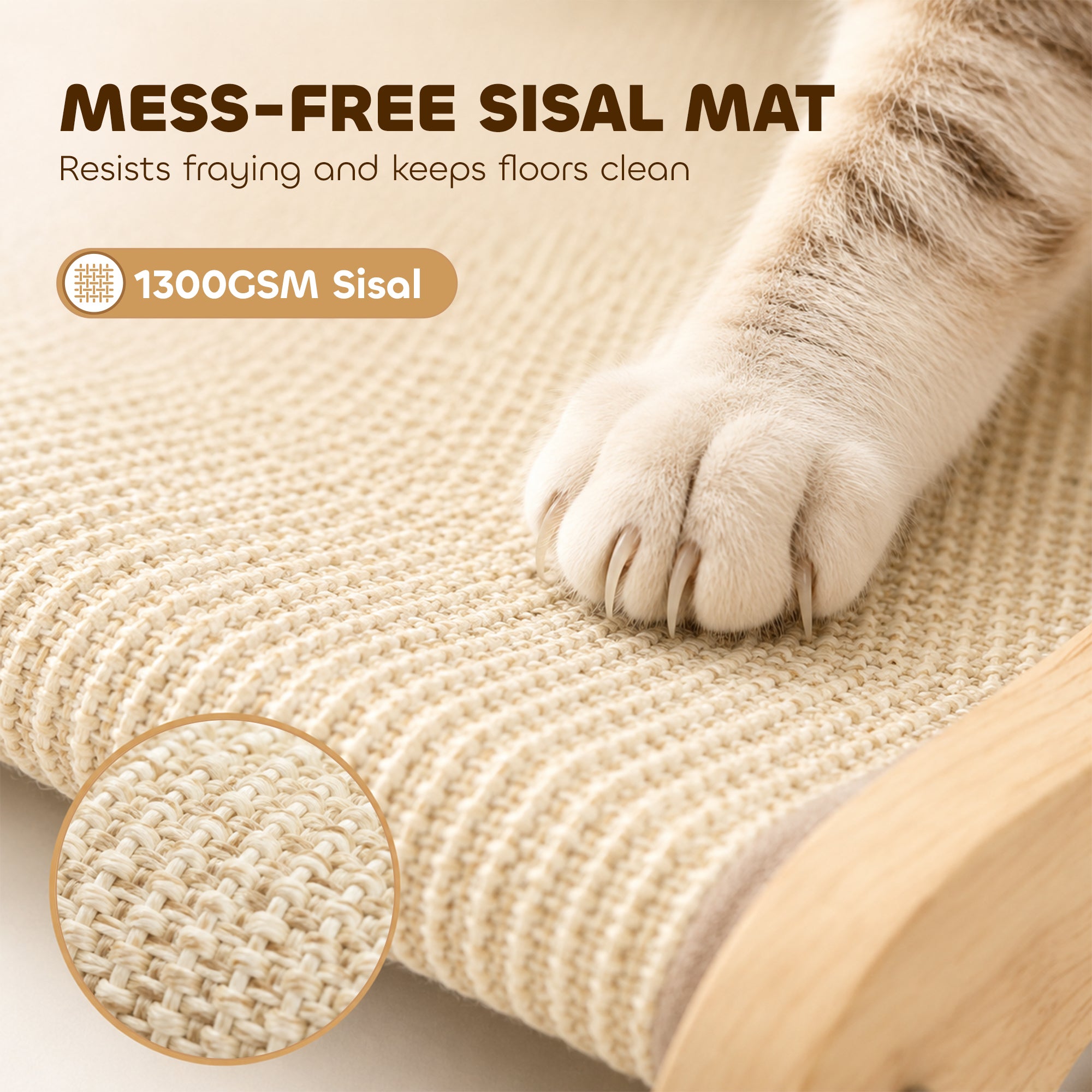 pawhut-lit-griffoir-2-en-1-sisal-avec-transat-bois-de-pin-60-x-35-x-13-cm-blanc- image 7
