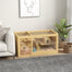 pawhut-cage-hamster-extra-large-naturelle-2-pi-ces-100-x-50-x-50-cm-avec-jeux image 2