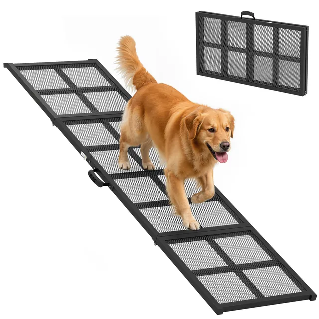 pawhut-rampe-chien-pliante-75-antid-rapante-pour-voiture-noir image 1