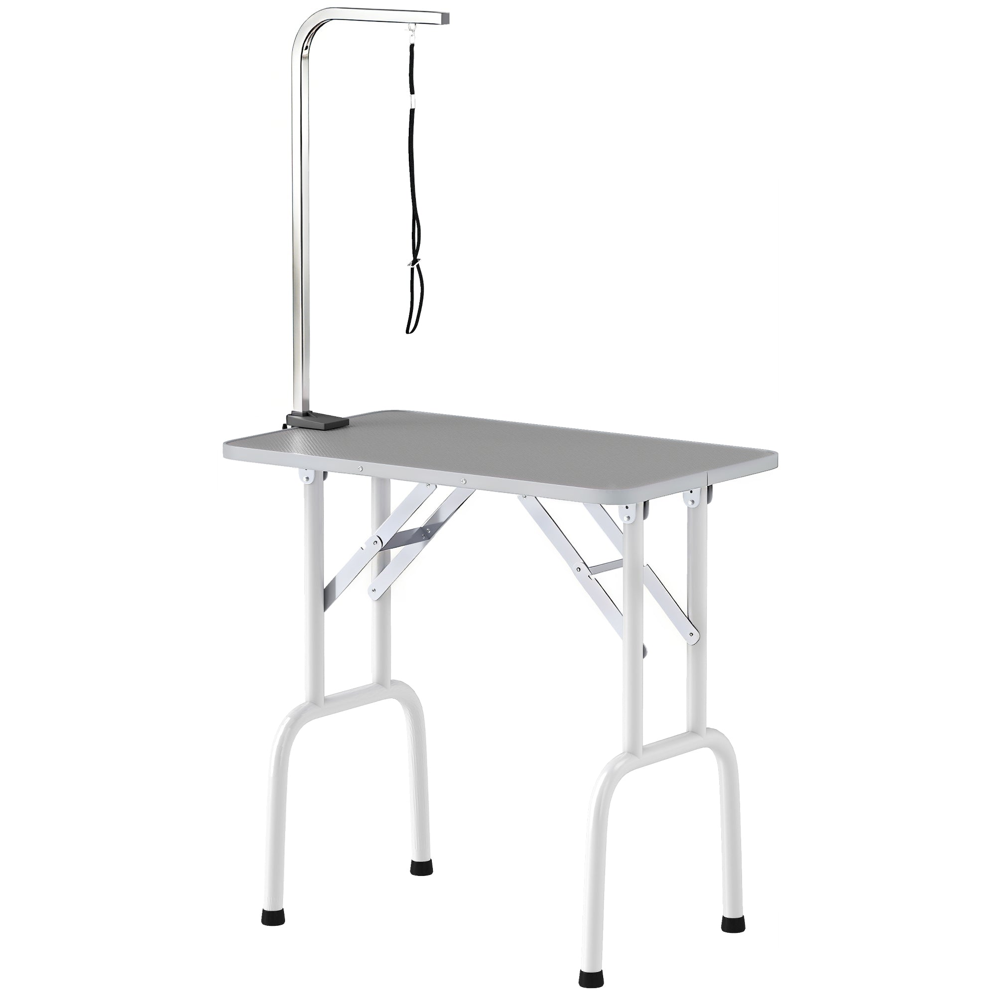 pawhut-table-de-toilettage-pliable-32-pouces-pour-chiens-petits-et-moyens-bras-r image 2