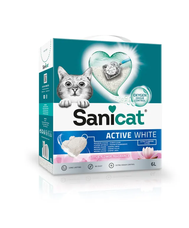 sanicat-active-white-liti-re-agglom-rante-fleur-de-lotus-6-l image 1