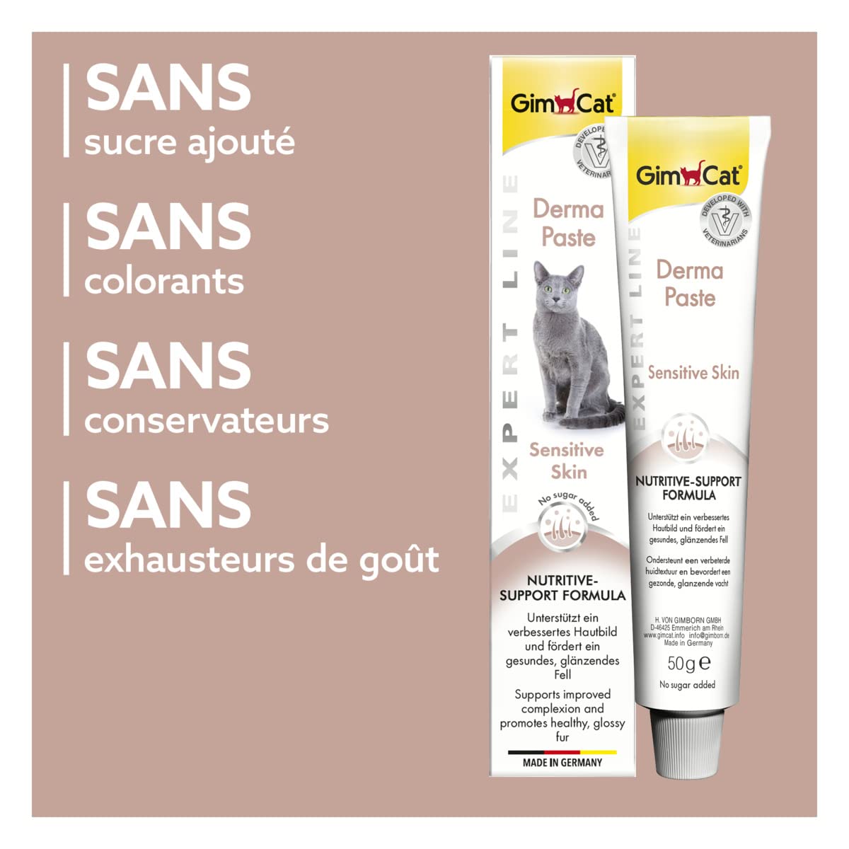 gimcat-expert-line-p-te-derma-pour-chat-50-g image 5