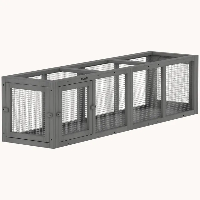pawhut-tunnel-ext-rieur-modulaire-pour-chat-150-cm-enclos-de-jeu image 1