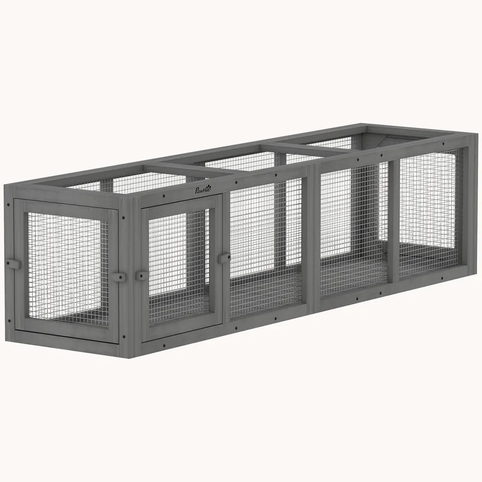 pawhut-tunnel-ext-rieur-modulaire-pour-chat-150-cm-enclos-de-jeu image 1