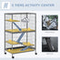 pawhut-cage-petits-animaux-50-5-tages-avec-hamac-et-6-portes-argent image 7