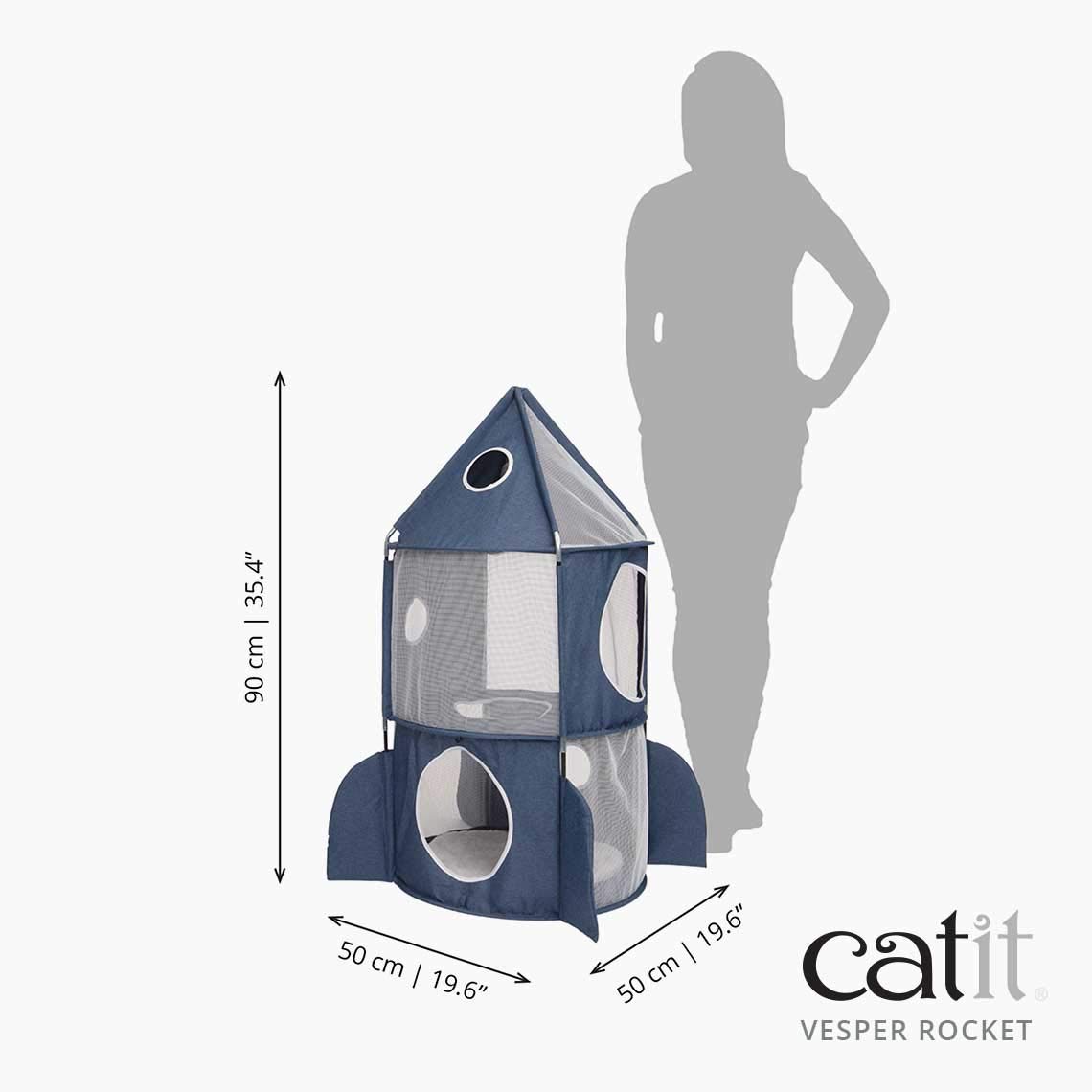 catit-vesper-fus-e-bleu-tour-de-jeu-fus-e-3-niveaux-pour-chat image 7
