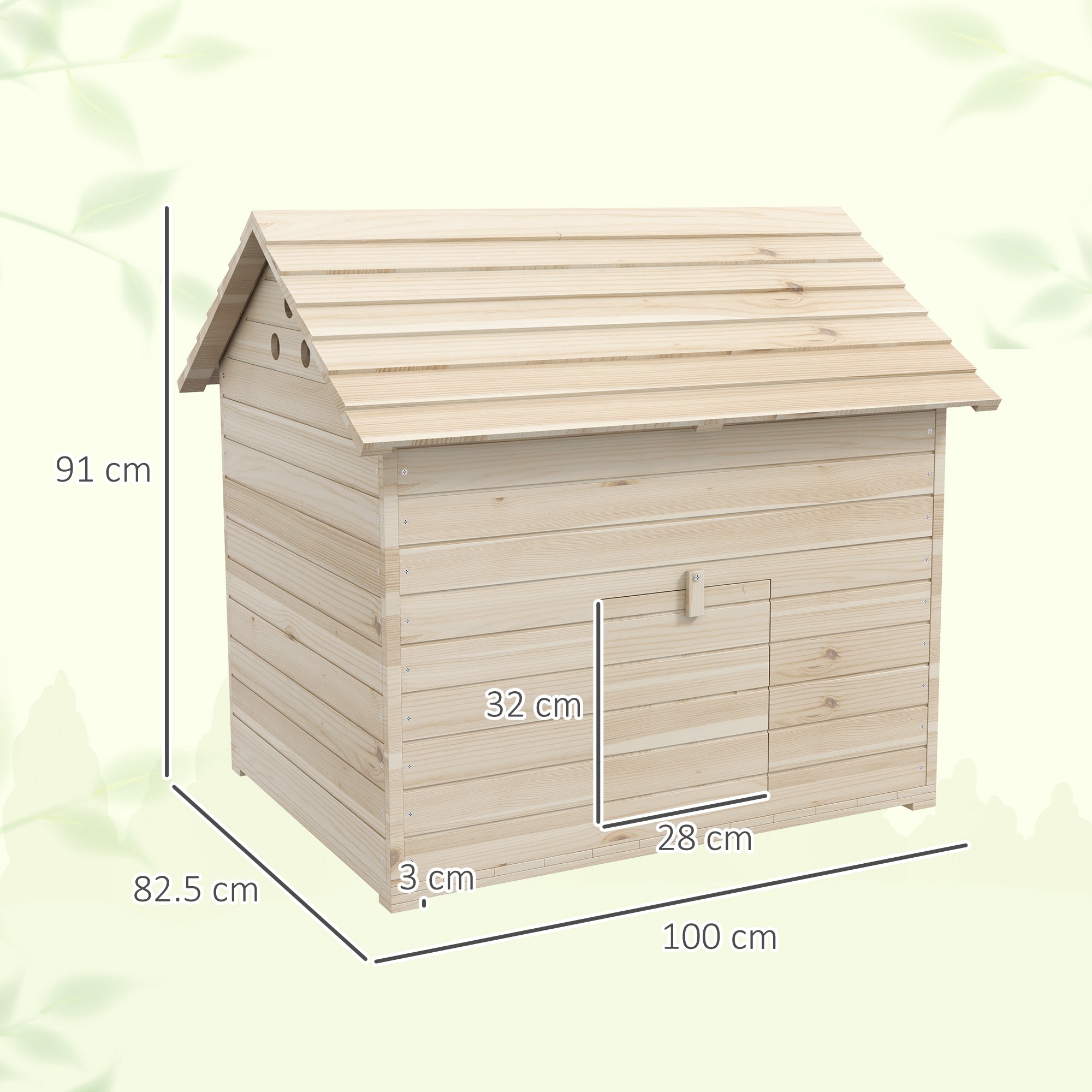 pawhut-abri-canard-sur-lev-en-bois-avec-rampe-et-toit-ouvrant image 5