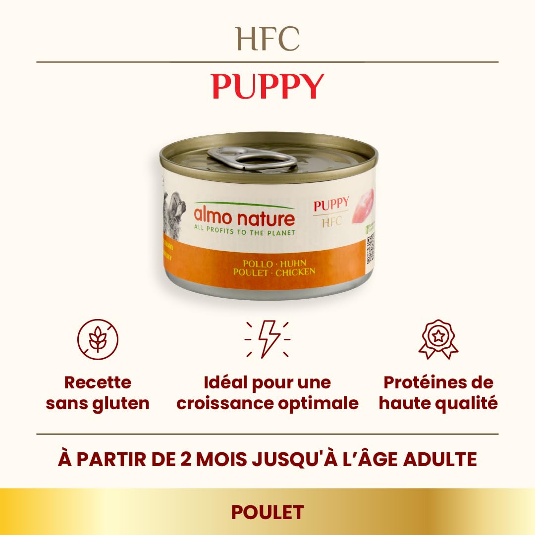 almo-nature-hfc-natural-puppy-poulet-nourriture-humide-pour-chiot image 2