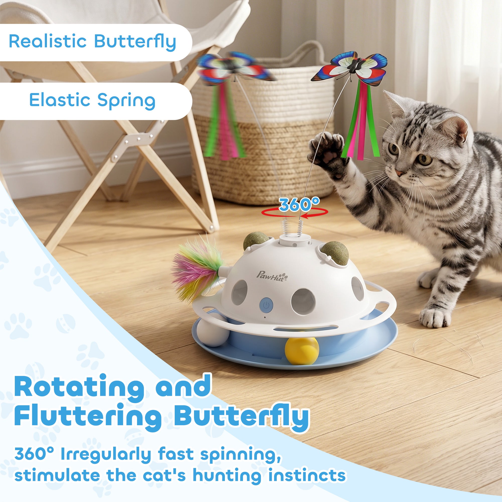 pawhut-jouet-chat-interactif-4-en-1-papillon-herbe-chat-plumes-capteur image 7