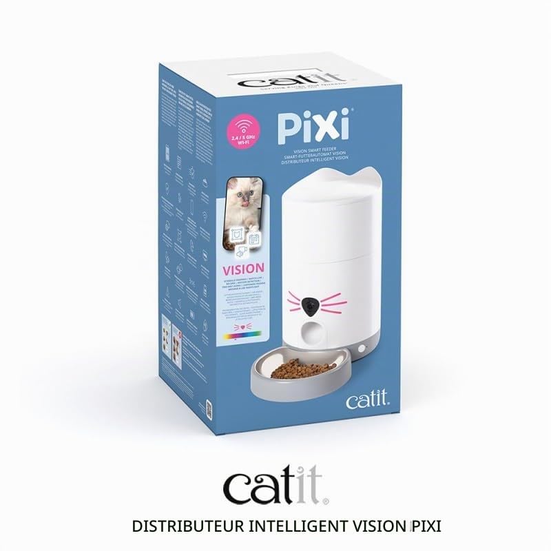 catit-pixi-vision-smart-feeder-distributeur-de-croquettes-connect-avec-cam-ra image 3