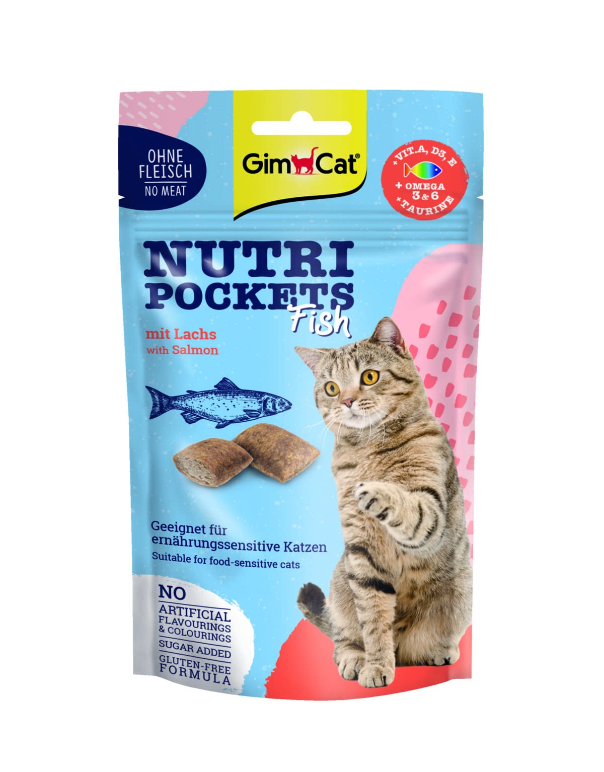 gimcat-nutri-pockets-poisson-saumon-friandise-croustillante-pour-chat-60-g image 1