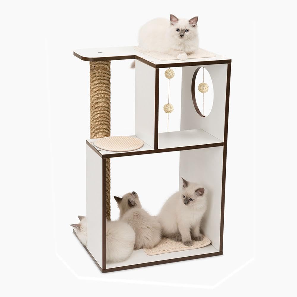 catit-vesper-v-box-l-arbre-chat-bo-te-blanc-50x40x78-cm image 2
