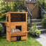 pawhut-abri-pour-chats-3-tages-avec-plancher-sur-lev-et-toit-asphalte-jaune image 3