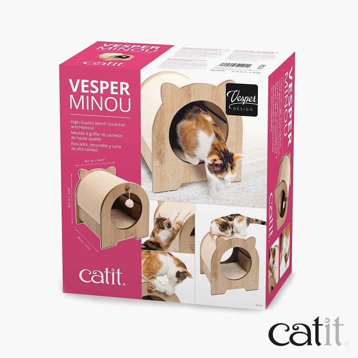 catit-vesper-minou-cachette-lit-et-griffoir-ch-ne image 6