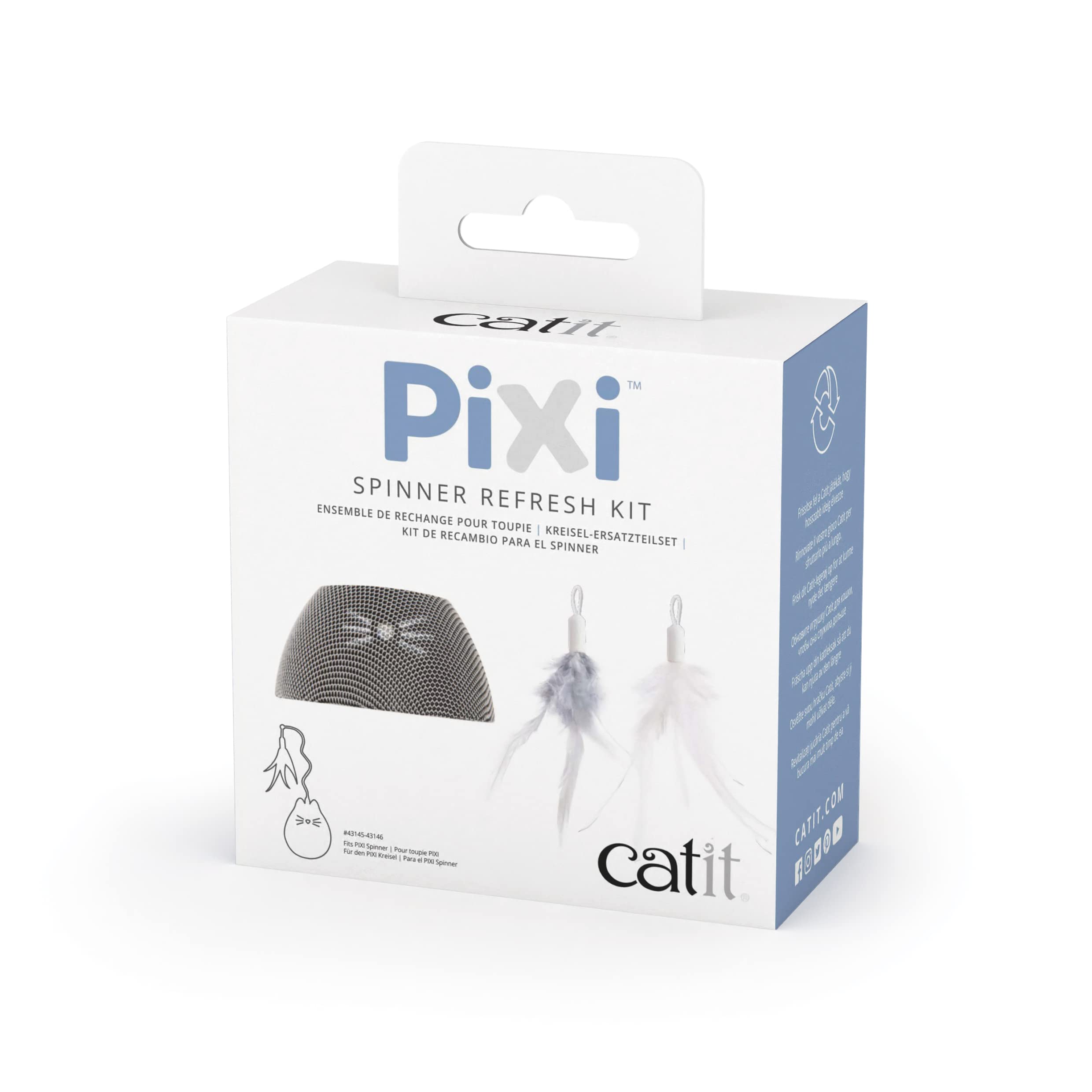 catit-pixi-spinner-jouet-lectronique-pour-chat-blanc-et-bleu image 7